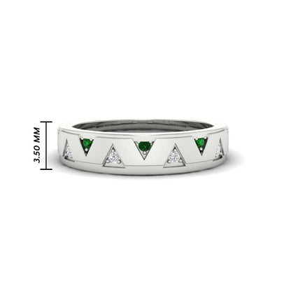 Two Tone Male Wedding Band Fascinating Diamonds