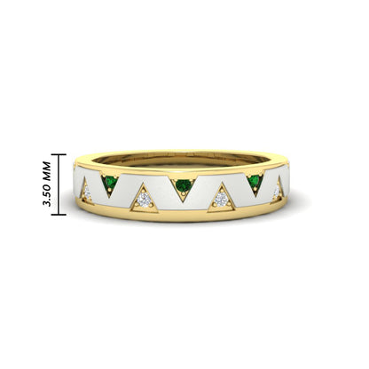 Two Tone Male Wedding Band Fascinating Diamonds