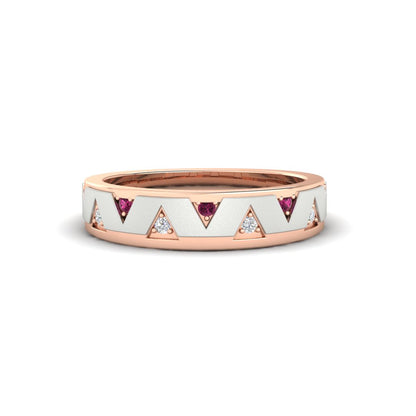 Two Tone Male Wedding Band Fascinating Diamonds