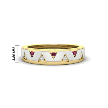 Two Tone Male Wedding Band Fascinating Diamonds