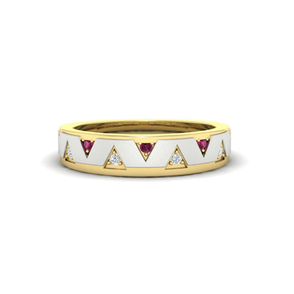 Two Tone Male Wedding Band Fascinating Diamonds