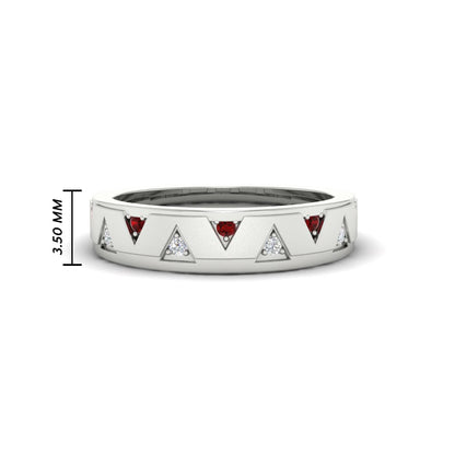 Two Tone Male Wedding Band Fascinating Diamonds