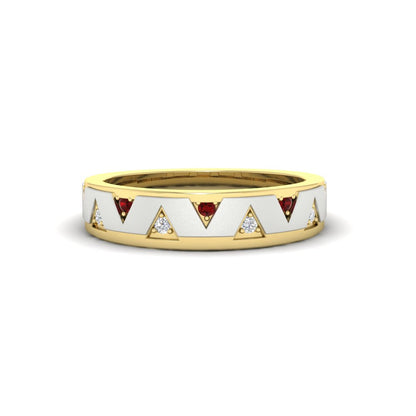 Two Tone Male Wedding Band Fascinating Diamonds