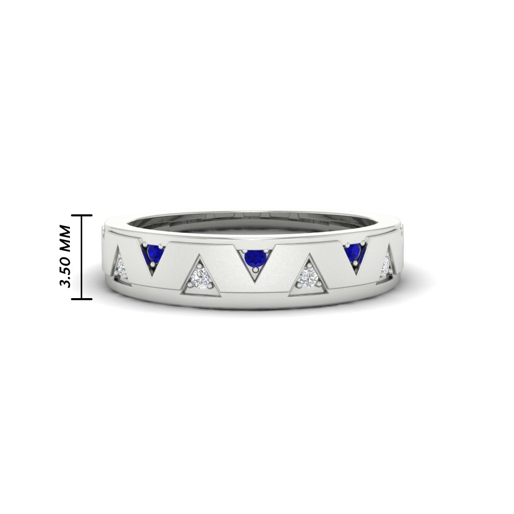 Two Tone Male Wedding Band Fascinating Diamonds