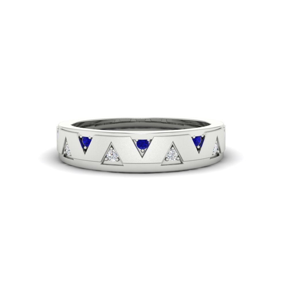 Two Tone Male Wedding Band Fascinating Diamonds