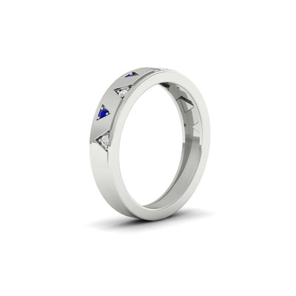 Two Tone Male Wedding Band Fascinating Diamonds