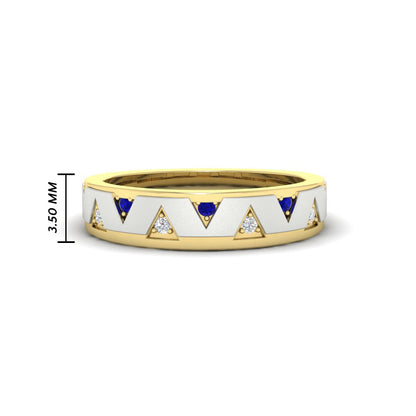 Two Tone Male Wedding Band Fascinating Diamonds