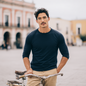 Mason Navy Long Sleeve Crew Auragen