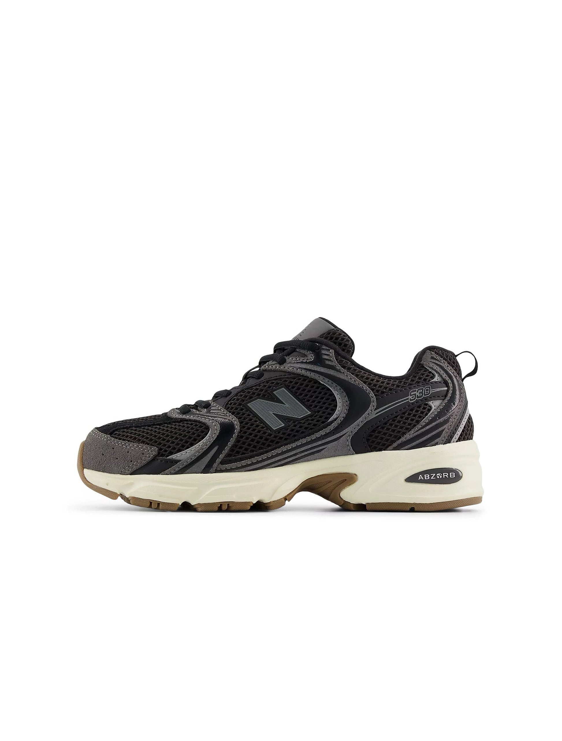 New Balance Big Kids 530 Running Shoes - Black/Gum Denim Exchange