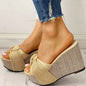Fashion Slope Women's Bow Sandals and Slippers