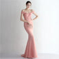 Slim-fit Off-shoulder Long Dress for Women