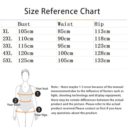 Plus Size Sexy Women's One Piece Bikini Swimwear