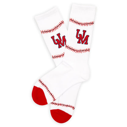 UM Baseball Casual Crew Socks DeadSoxy