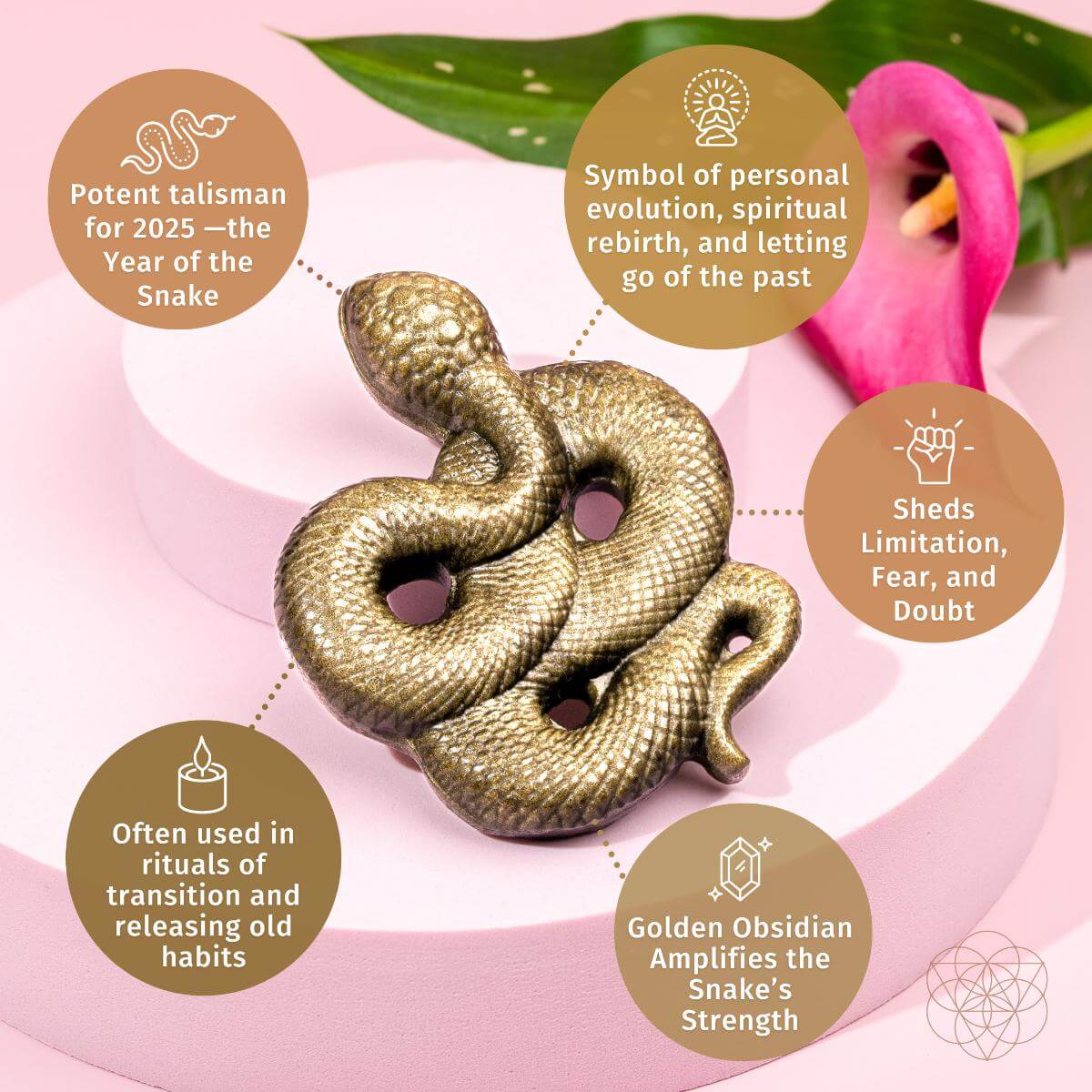 Unbroken: The Gold Obsidian Serpent Totem Conscious Items