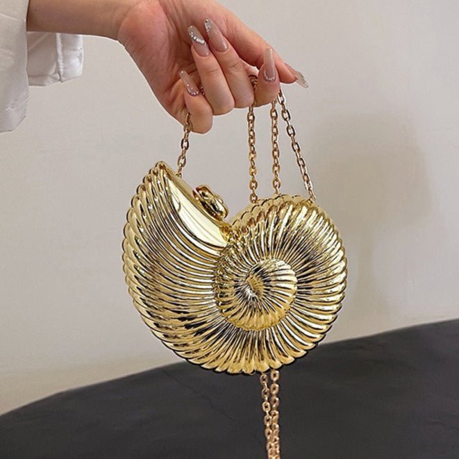 Unique Chic Conch Shell Inspired Clutch Bag (MAC311) Mariam's Collection