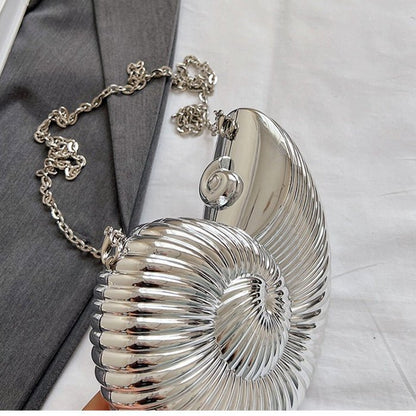 Unique Chic Conch Shell Inspired Clutch Bag (MAC311) Mariam's Collection
