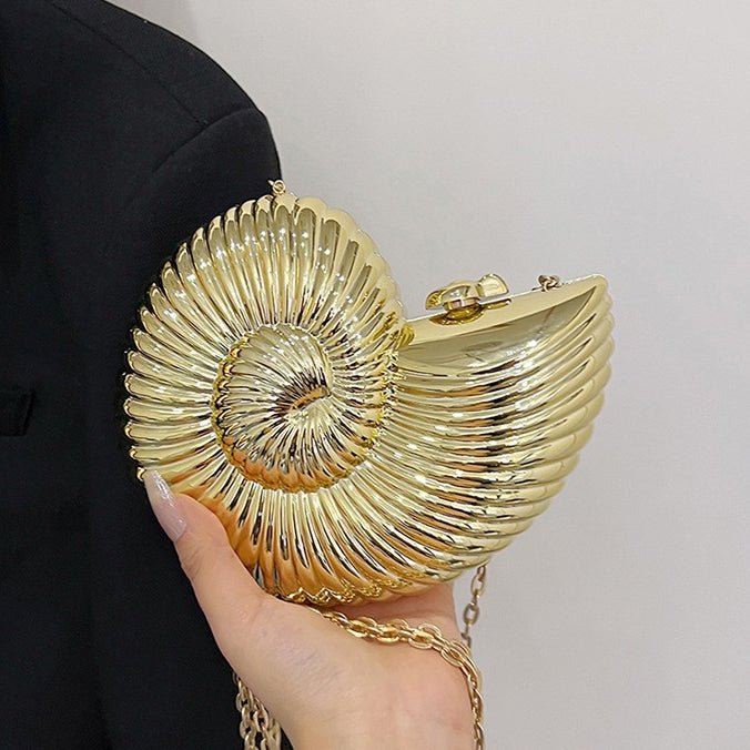 Unique Chic Conch Shell Inspired Clutch Bag (MAC311) Mariam's Collection