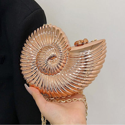 Unique Chic Conch Shell Inspired Clutch Bag (MAC311) Mariam's Collection
