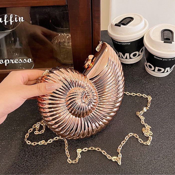 Unique Chic Conch Shell Inspired Clutch Bag (MAC311) Mariam's Collection