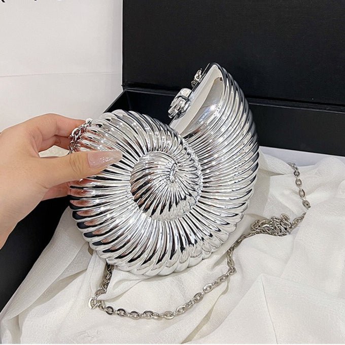 Unique Chic Conch Shell Inspired Clutch Bag (MAC311) Mariam's Collection