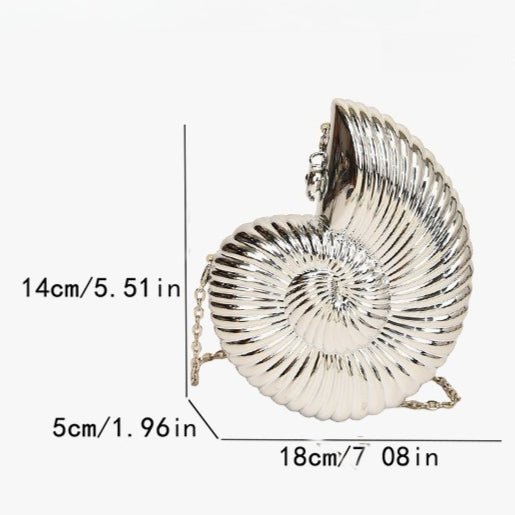 Unique Chic Conch Shell Inspired Clutch Bag (MAC311) Mariam's Collection