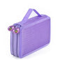 Unique Purple Cute Big 36/48/72 Holes Stationery Students Pencil Case High Quality Large Capacity Pencil Box Stevvex
