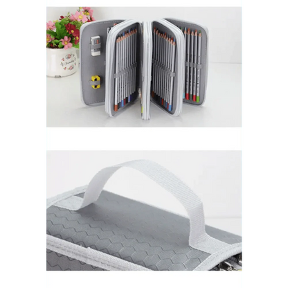Unique Purple Cute Big 36/48/72 Holes Stationery Students Pencil Case High Quality Large Capacity Pencil Box Stevvex