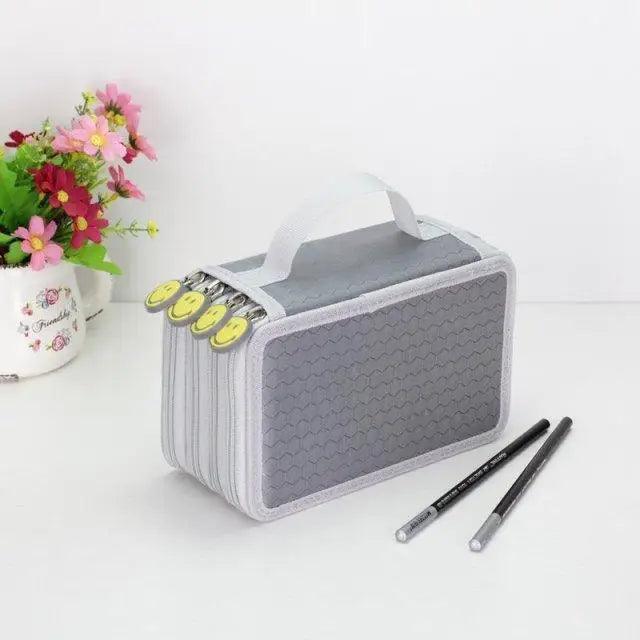 Unique Purple Cute Big 36/48/72 Holes Stationery Students Pencil Case High Quality Large Capacity Pencil Box Stevvex