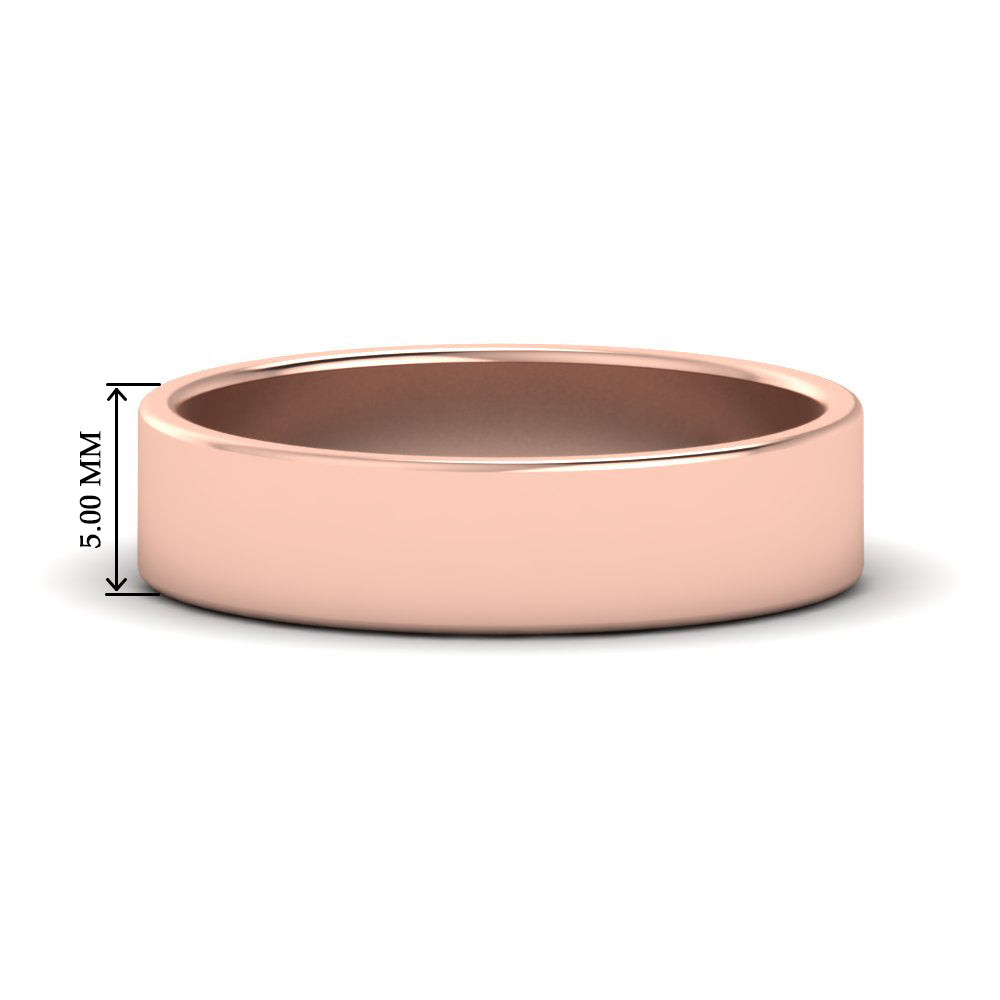 Unisex Classic Flat Cigar Band Fascinating Diamonds