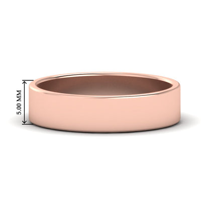 Unisex Classic Flat Cigar Band Fascinating Diamonds