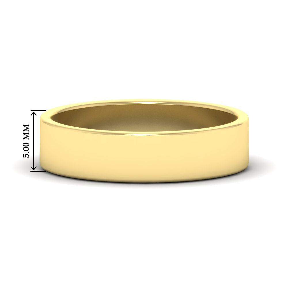 Unisex Classic Flat Cigar Band Fascinating Diamonds