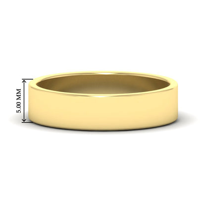 Unisex Classic Flat Cigar Band Fascinating Diamonds