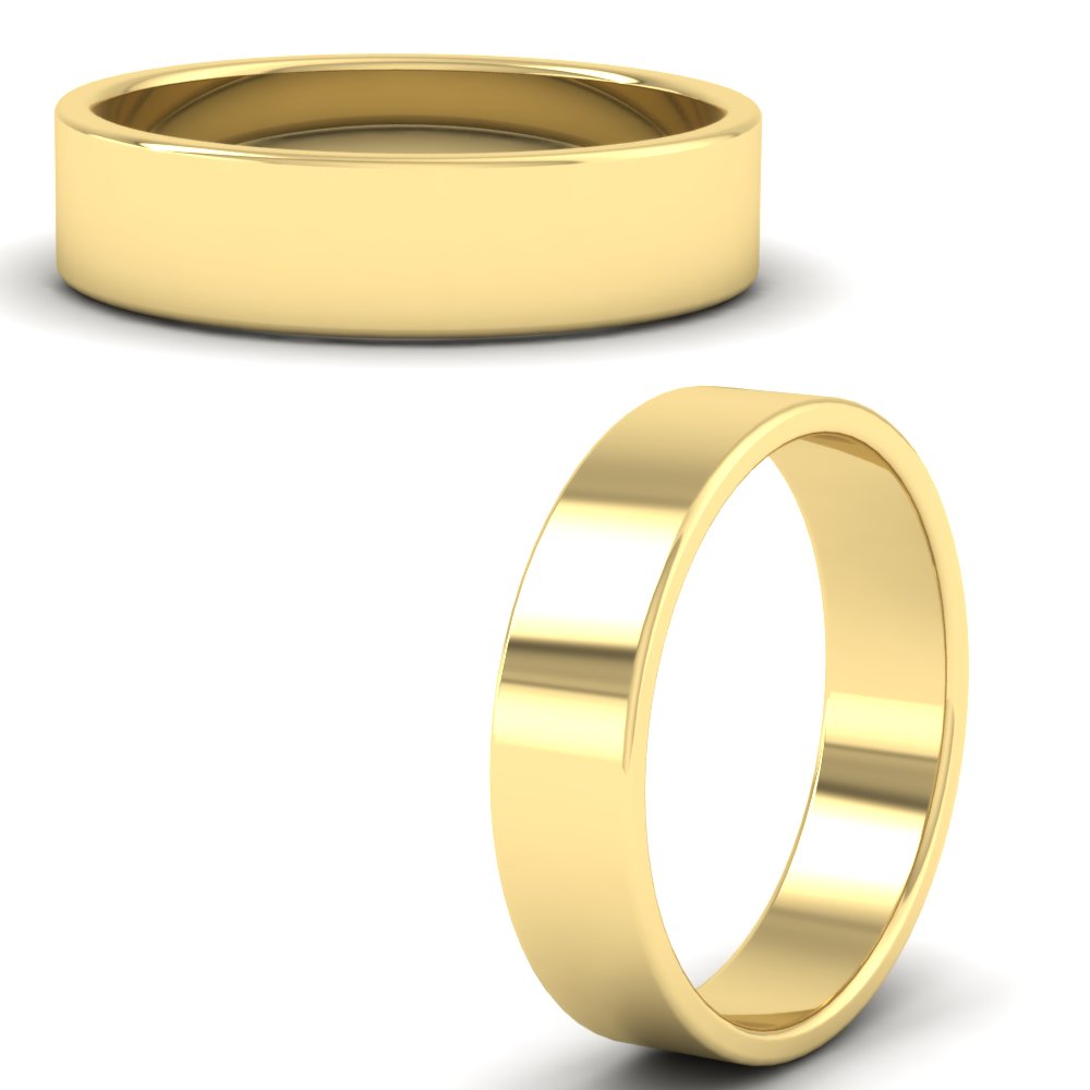 Unisex Classic Flat Cigar Band Fascinating Diamonds
