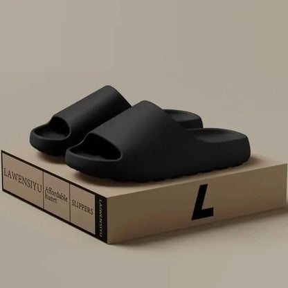 Unisex Soft Slippers, Comfortable Indoor/Outdoor Slide Sandals, Non-slip Textured Design Footwear DailySale