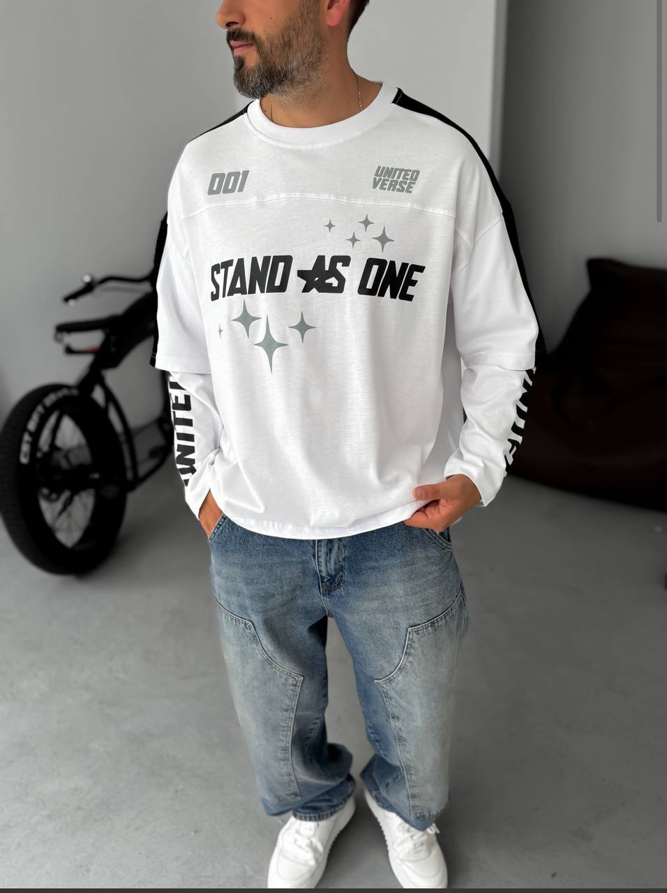 Unisex Oversize "United Verse" Long-Sleeve T-shirt Withinblack