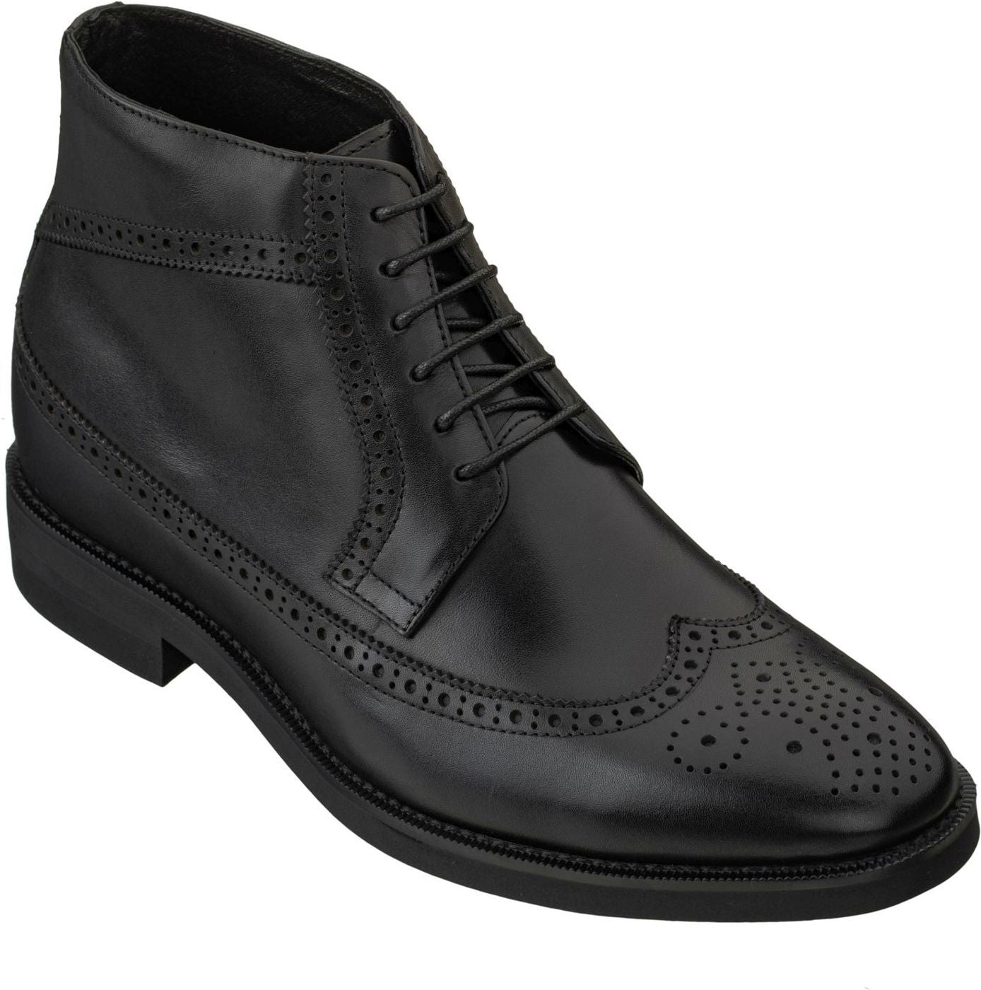 CALTO - S27001 - 3.2 Inches Taller (Black) - Lightweight Tallmenshoes.com