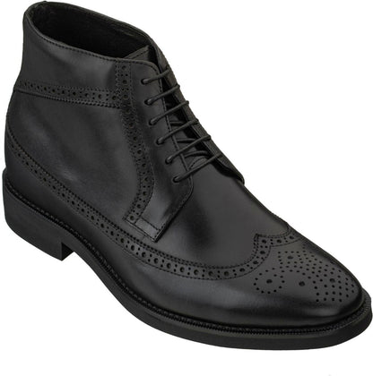 CALTO - S27001 - 3.2 Inches Taller (Black) - Lightweight Tallmenshoes.com