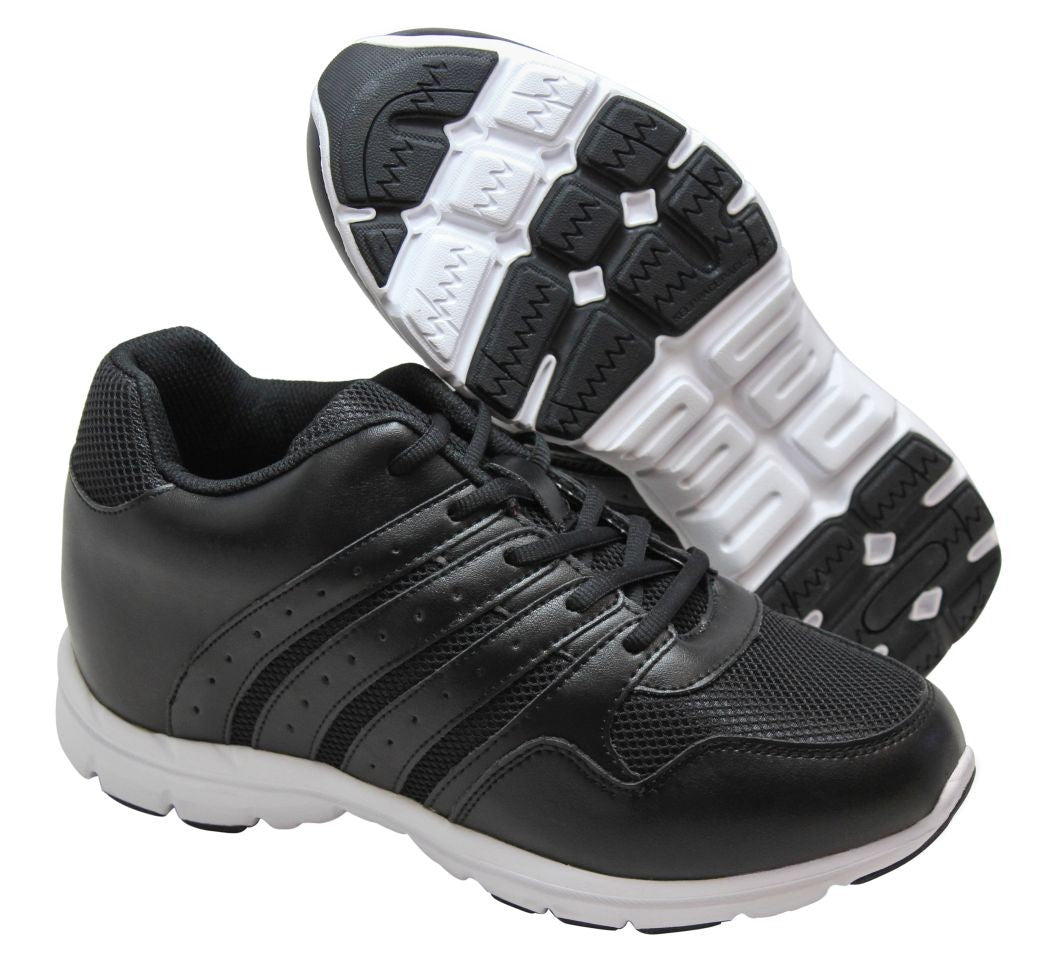 CALTO - G8817 - 3.2 Inches Taller (Black) - Super Lightweight Tallmenshoes.com