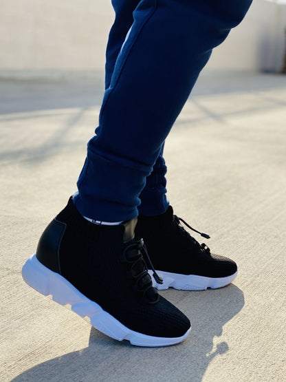 CALTO - H1721 - 3.2 Inches Taller (Black) - Ultra Lightweight Tallmenshoes.com
