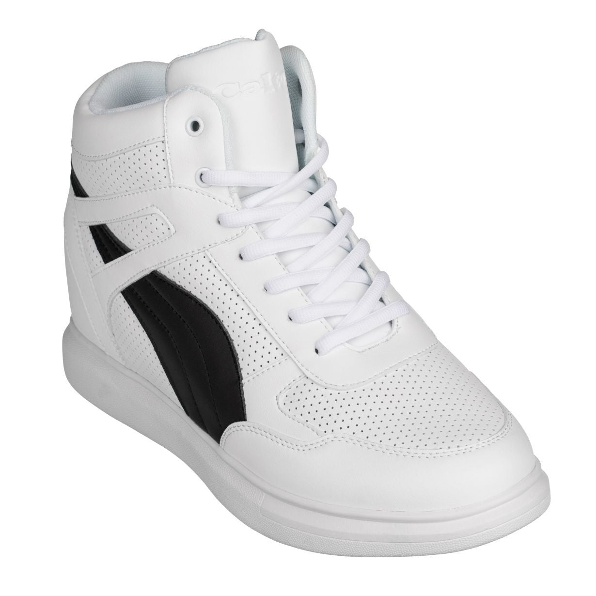 CALTO - H71903 - 3.8 Inches Taller (White/Black) Tallmenshoes.com