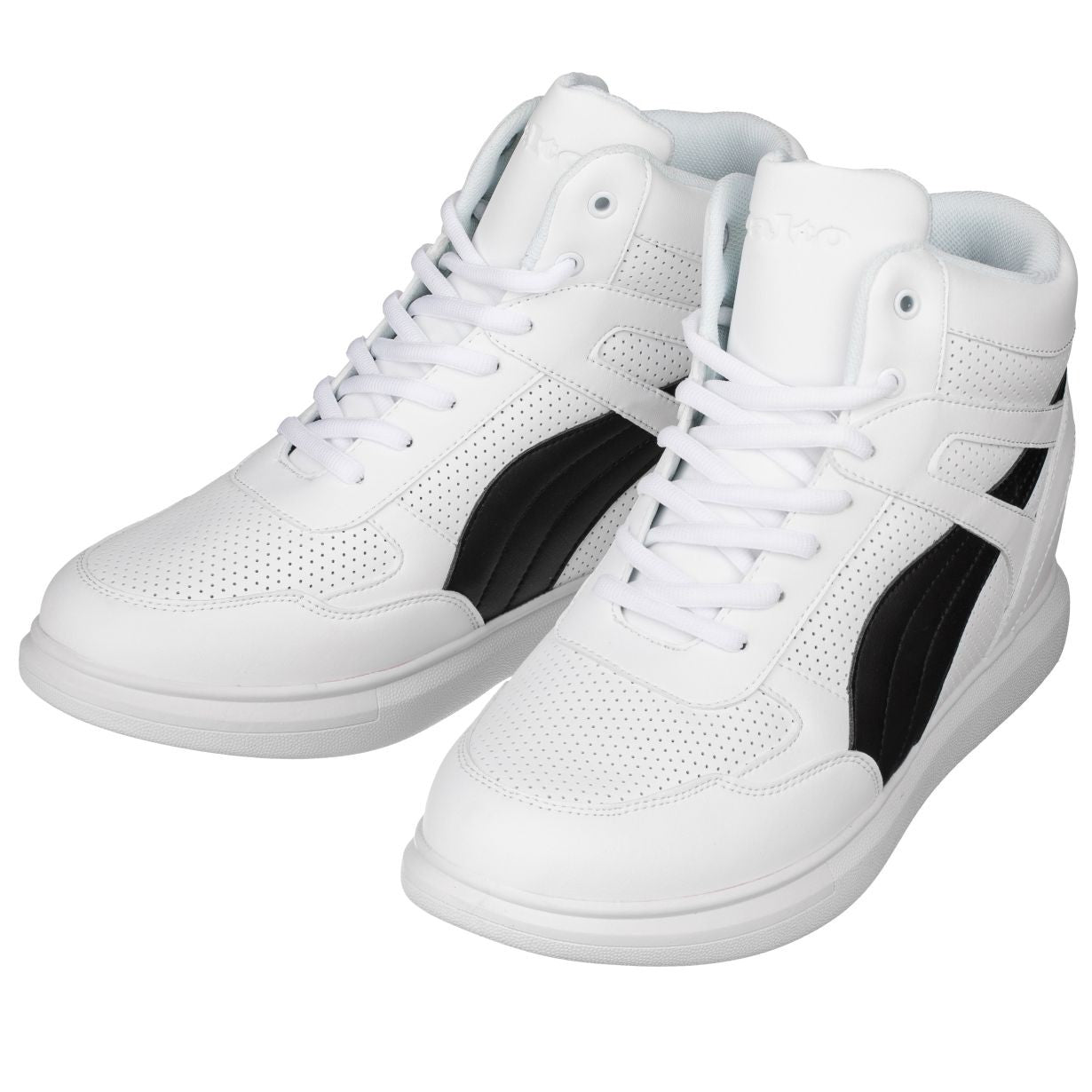 CALTO - H71903 - 3.8 Inches Taller (White/Black) Tallmenshoes.com