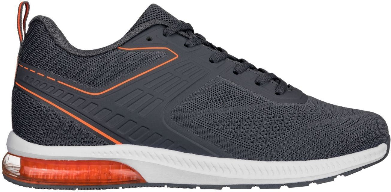 CALTO - Q232 - 2.4 Inches Taller (Grey/Orange) - Super Lightweight Tallmenshoes.com