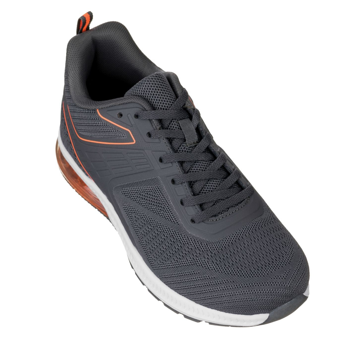 CALTO - Q232 - 2.4 Inches Taller (Grey/Orange) - Super Lightweight Tallmenshoes.com