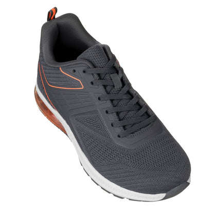 CALTO - Q232 - 2.4 Inches Taller (Grey/Orange) - Super Lightweight Tallmenshoes.com