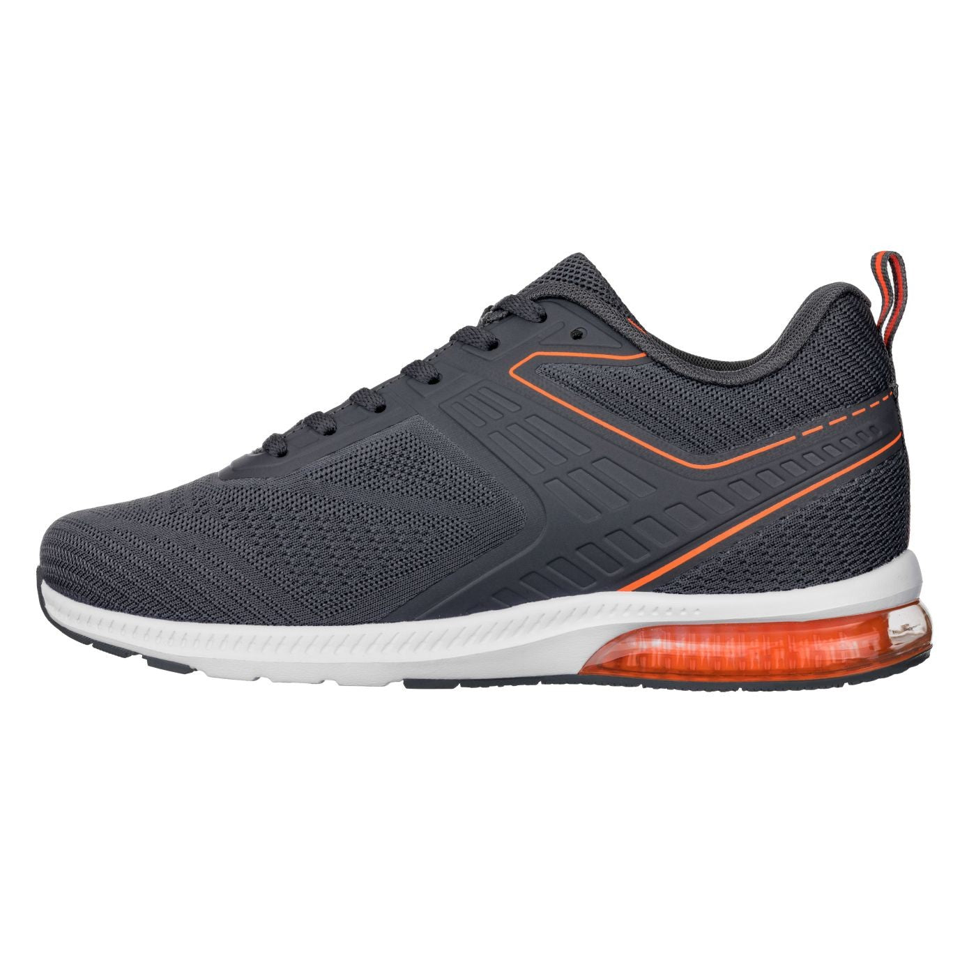 CALTO - Q232 - 2.4 Inches Taller (Grey/Orange) - Super Lightweight Tallmenshoes.com