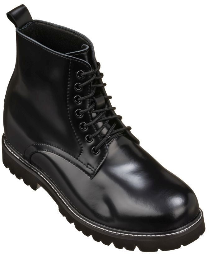 CALTO - K8710 - 3.3 Inches Taller (Black) Tallmenshoes.com