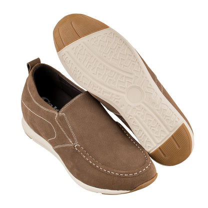 CALTO - G4904 - 2.8 Inches Taller (Brown) - Super Lightweight Tallmenshoes.com
