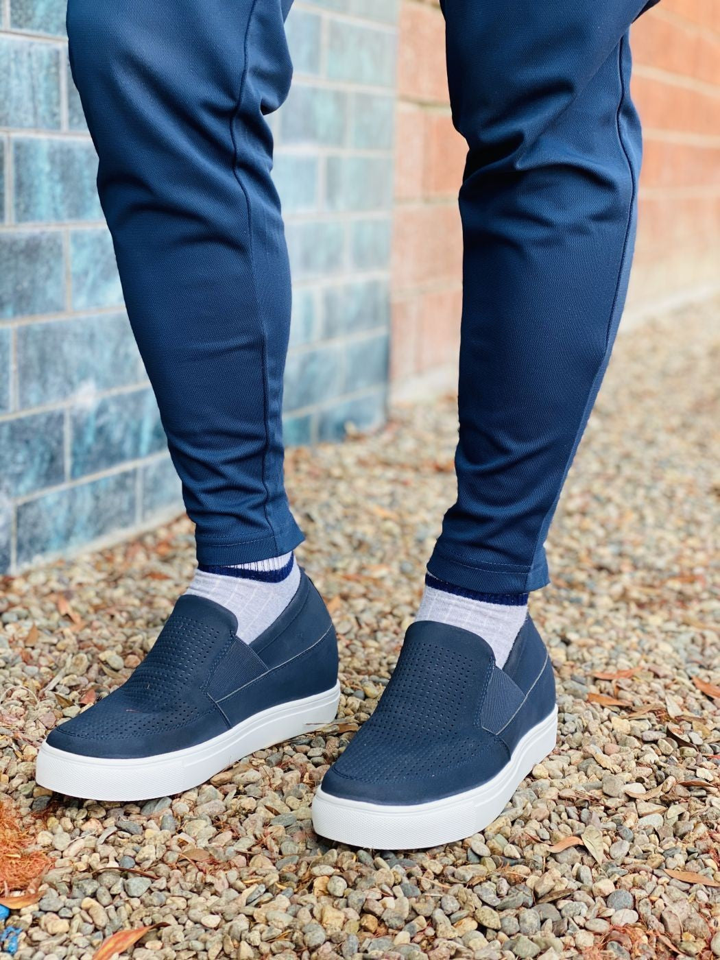 CALTO - G63892 - 3 Inches Taller (Navy) - Lightweight Tallmenshoes.com