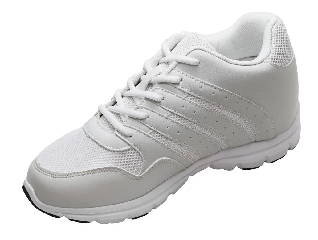 CALTO - G8818 - 3.2 Inches Taller (White) - Super Lightweight Tallmenshoes.com