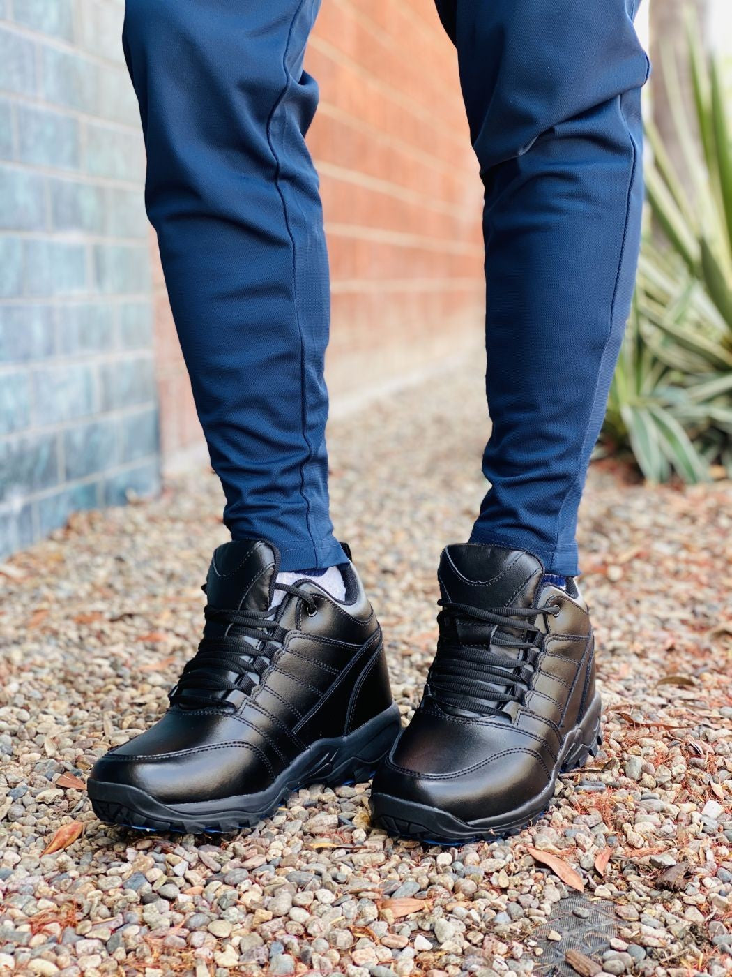CALTO - FD003 - 4.5 Inches Taller (Black) - Lightweight Tallmenshoes.com